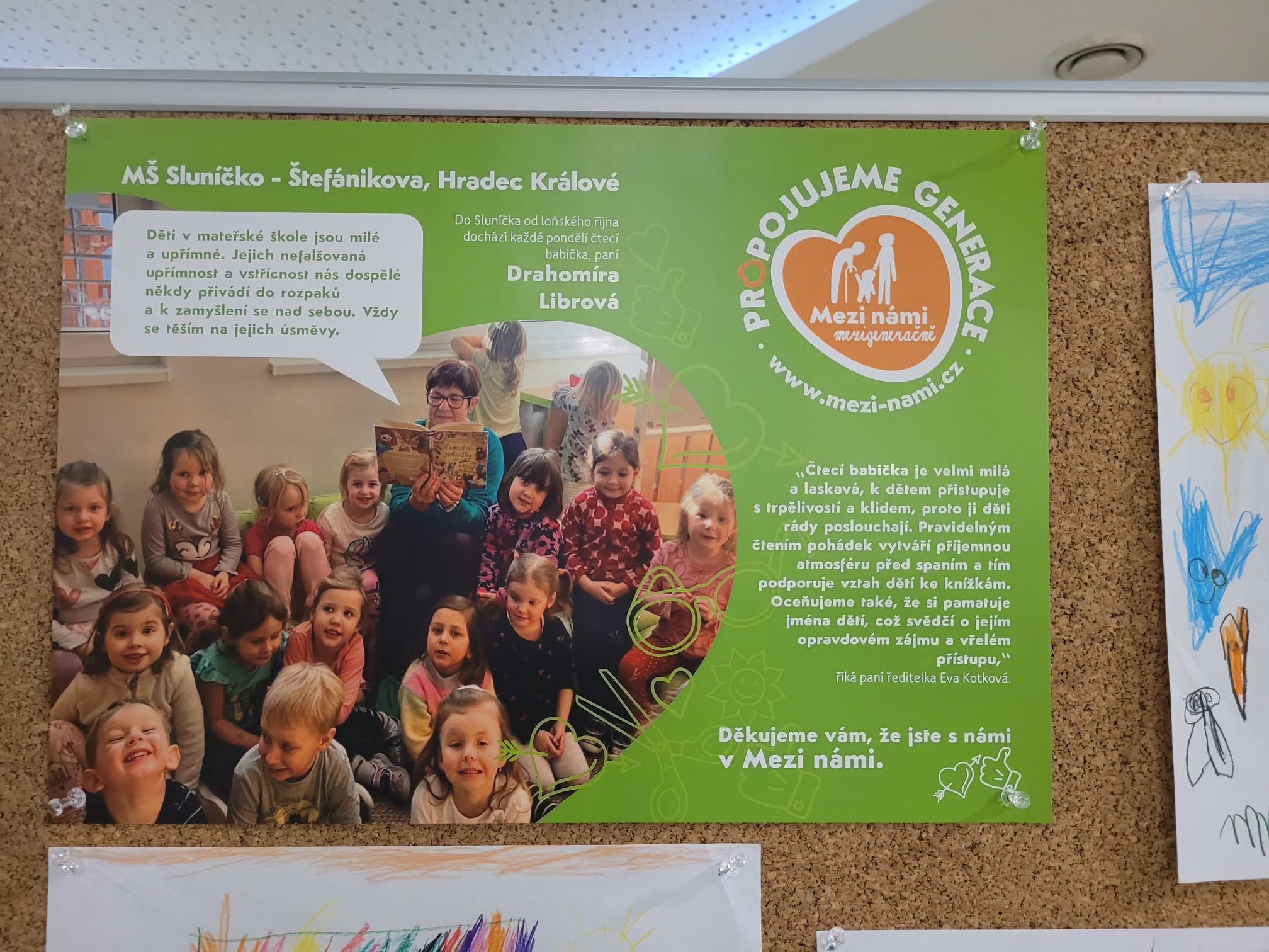 Vernisáž obrázků ze čtení se čtecí babičkou